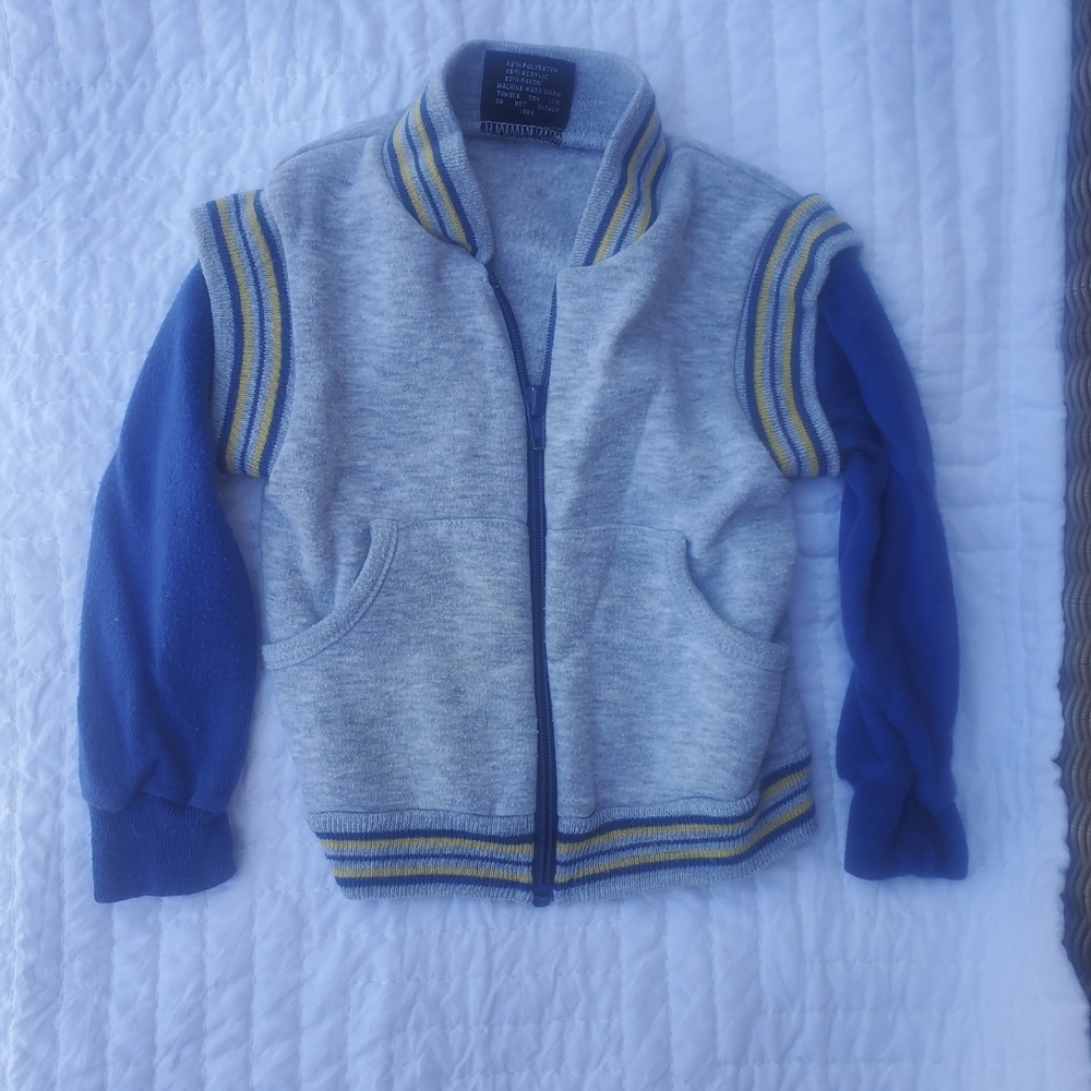 VTG 90s 2T Boys Zip Up Sweatshirt